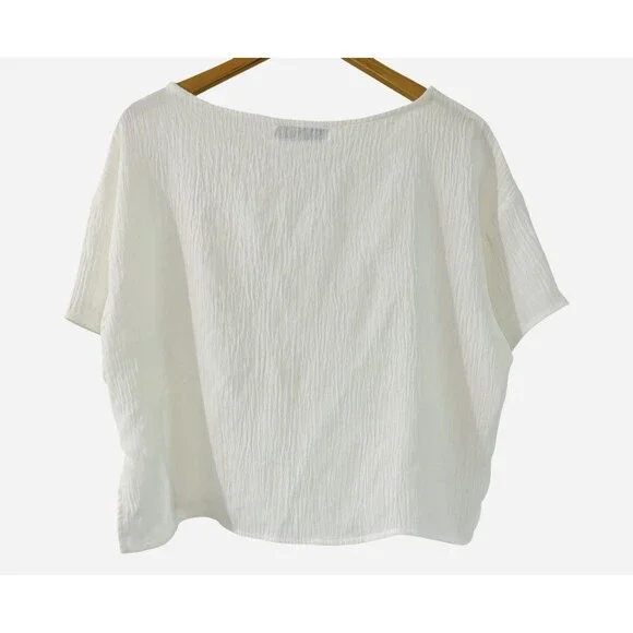 Petal & Pup Ittai White Casual Short Sleeve Shorts Set Medium NWOT $85 READ - Picture 7 of 16